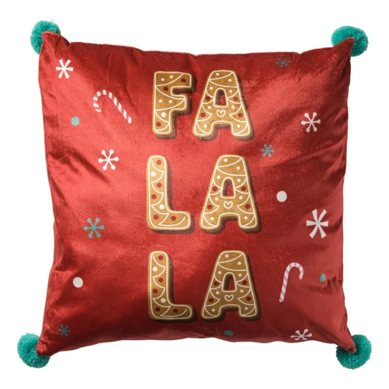 Xenos Kussens-Kerstkussen ho ho ho - 45x45 cm - diverse varianten