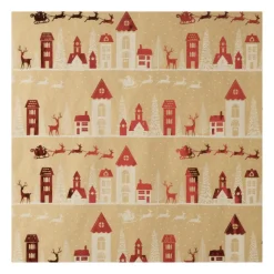 Xenos Kerst Inpakken-Kerstpapier hotstamp - diverse varianten - set van 2