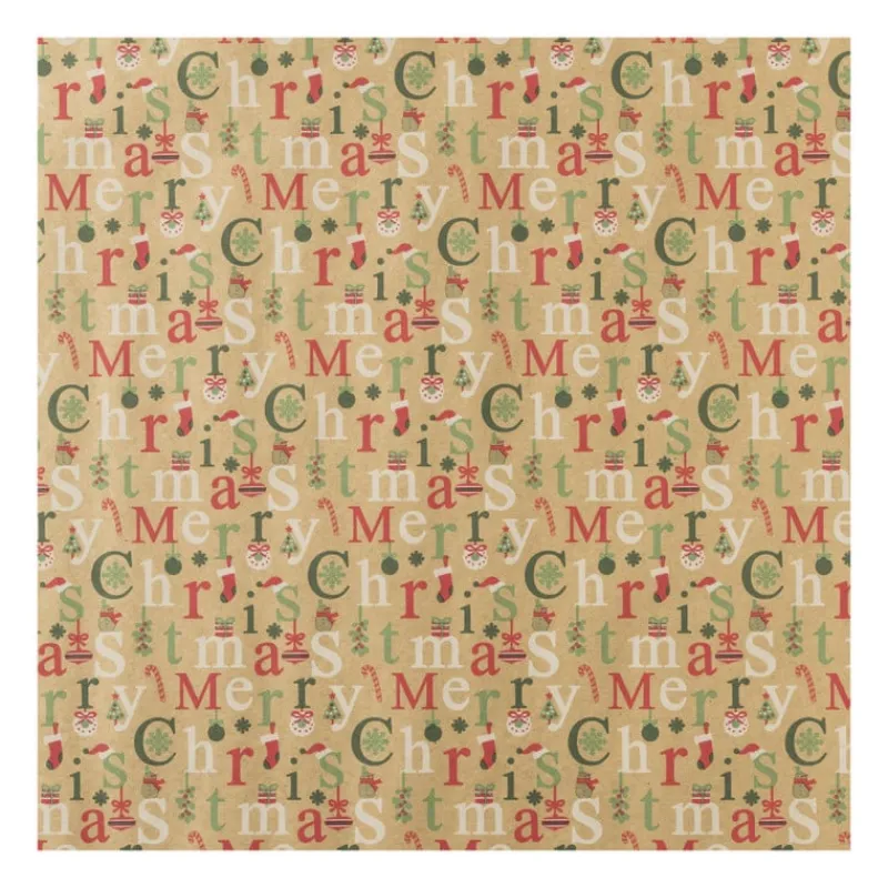 Xenos Kerst Inpakken-Kerstpapier kraft - diverse varianten - 200x70 cm