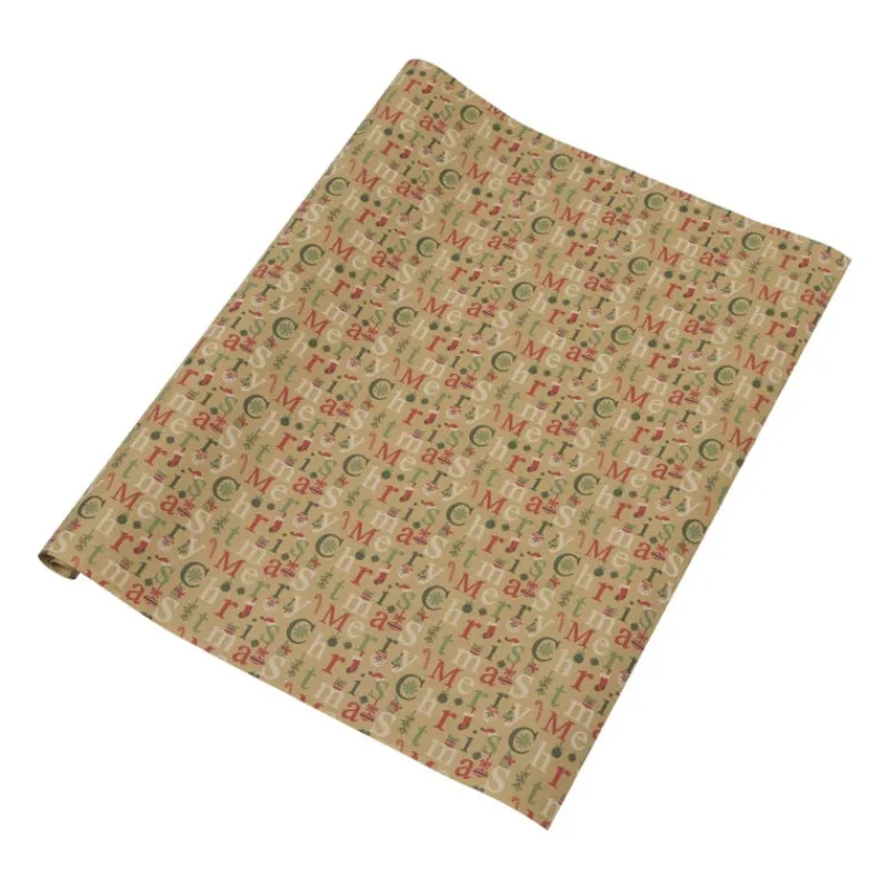 Xenos Kerst Inpakken-Kerstpapier kraft - diverse varianten - 200x70 cm