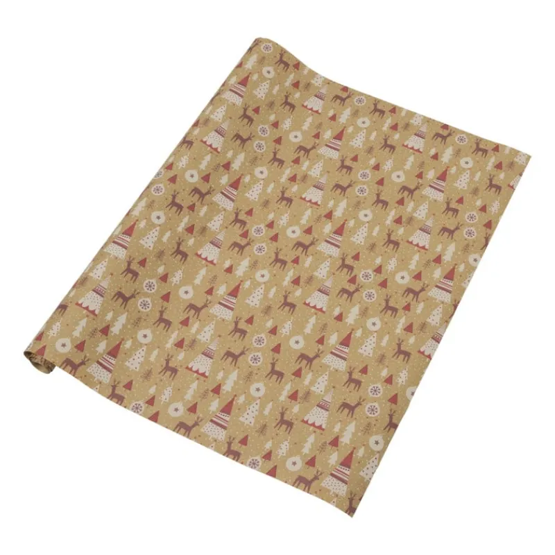 Xenos Kerst Inpakken-Kerstpapier kraft - diverse varianten - 200x70 cm