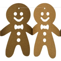 Xenos Kerstslingers-Kerstslinger gingerbread - bruin - 3.2 meter