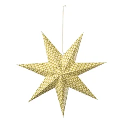 Xenos Kerstcadeaus|Kerstfiguren-Kerstster clashing colours - geel - 60 cm