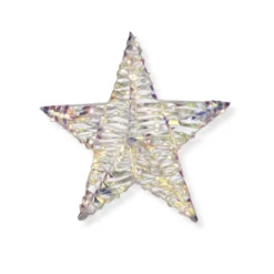 Xenos Kerstfiguren-Kerstster LED regenboog - 30 cm