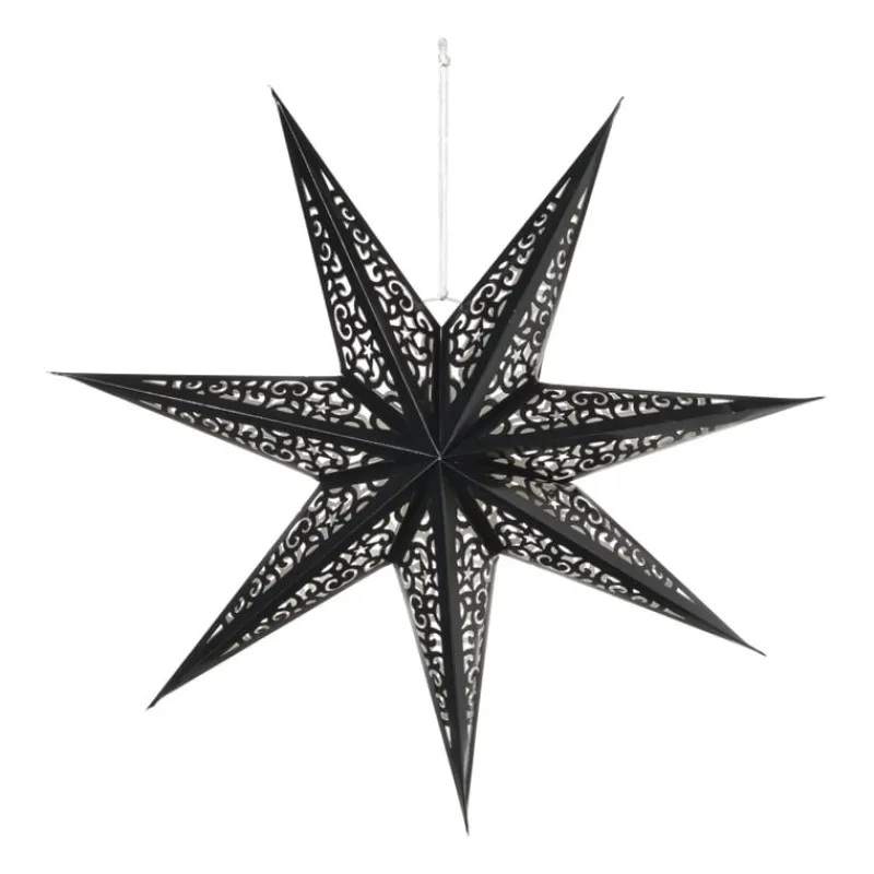 Xenos Kerstfiguren-Kerstster papier - bruin - 60 cm