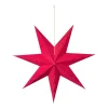 Xenos Kerstfiguren-Kerstster papier - roze - 60 cm