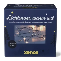 Xenos Kerstverlichting|Kerstboom Verlichting-Kerstverlichting - 100 lampjes - 7.4 meter