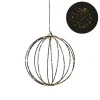 Xenos Kerstverlichting-Kerstverlichting hangende kerstbal - warm wit - ø25 cm