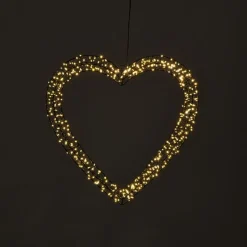 Xenos Kerstverlichting-Kerstverlichting hart - ø38 cm - 480 lampjes