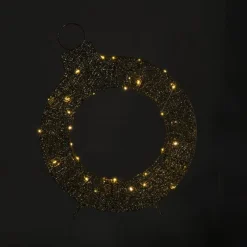 Xenos Kerstverlichting-Kerstverlichting krans Ferry - ø58 cm - 40 lampjes