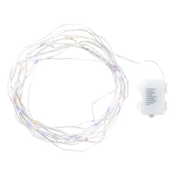 Xenos Kerstverlichting-Kerstverlichting LED - multikleur - 100 lampjes - 30 cm