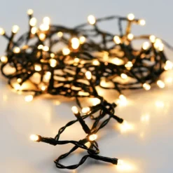 Xenos Kerstverlichting-Kerstverlichting LED - warm wit - 48 lampjes - 3.5 meter