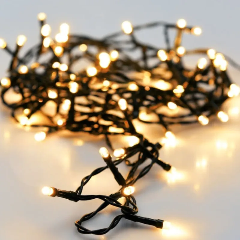 Xenos Kerstverlichting-Kerstverlichting LED - warm wit - 48 lampjes - 3.5 meter