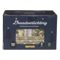 Xenos Kerstboom Verlichting|Kerstverlichting-Kerstverlichting LED - warm wit - 360 lampjes - 27 meter