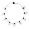 Xenos Verkleedaccessoires-Ketting met lichtjes - spookjes - ø44 cm