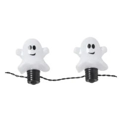Xenos Verkleedaccessoires-Ketting met lichtjes - spookjes - ø44 cm