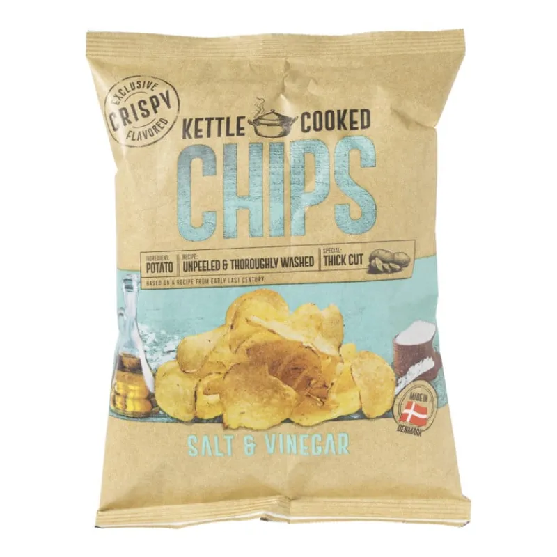 Xenos Chips, Nootjes En Zoutjes-Kettle Cooked Chips - Salt & Vinegar - 150 gram