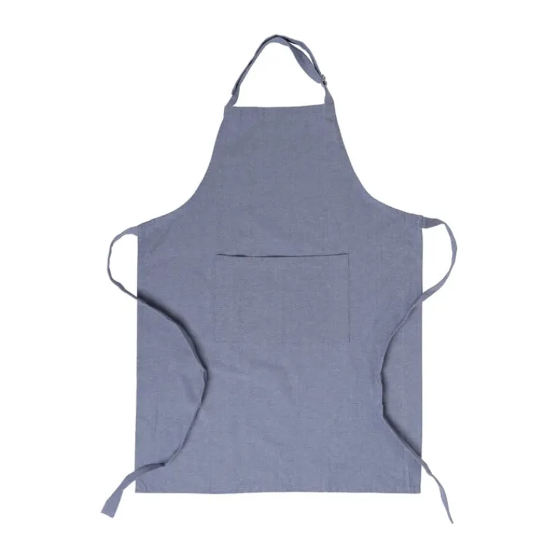 Xenos Schorten-Keukenschort denim - blauw - 65x85 cm