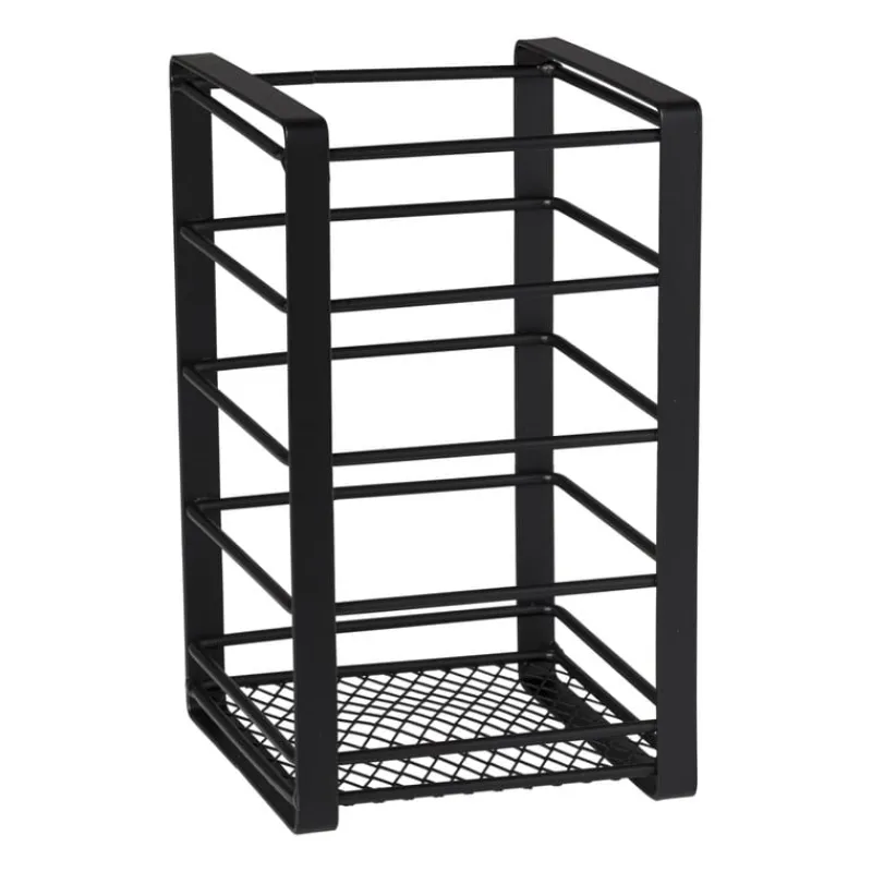 Xenos Keukengerei-Keukentoolhouder - zwart - 10x10x16.5cm