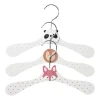 Xenos Kledinghangers-Kinder kledinghanger dieren - wit - set van 3