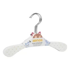 Xenos Kledinghangers-Kinder kledinghanger dieren - wit - set van 3