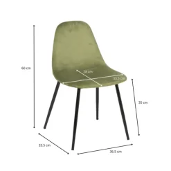 Xenos Kinderstoeltjes-Kinderstoel Ivy - groen - 60x36.5x33.5 cm