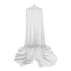 Xenos Klamboes-Klamboe met ring - 2-persoons - wit - ⌀60x230x1000 cm