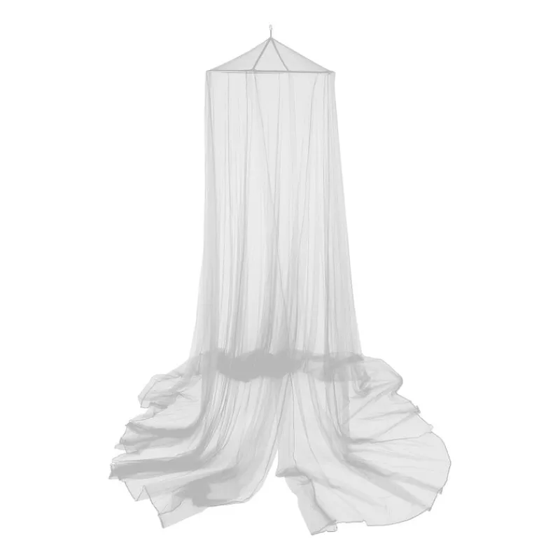 Xenos Klamboes-Klamboe met ring - 2-persoons - wit - ⌀60x230x1000 cm