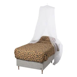 Xenos Klamboes-Klamboe met ring - 1-persoon - wit - ⌀60x230x650 cm