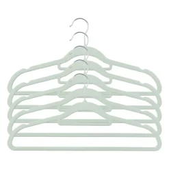 Xenos Kledinghangers-Kledinghanger vilt - groen - set van 5