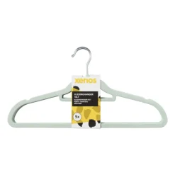 Xenos Kledinghangers-Kledinghanger vilt - groen - set van 5