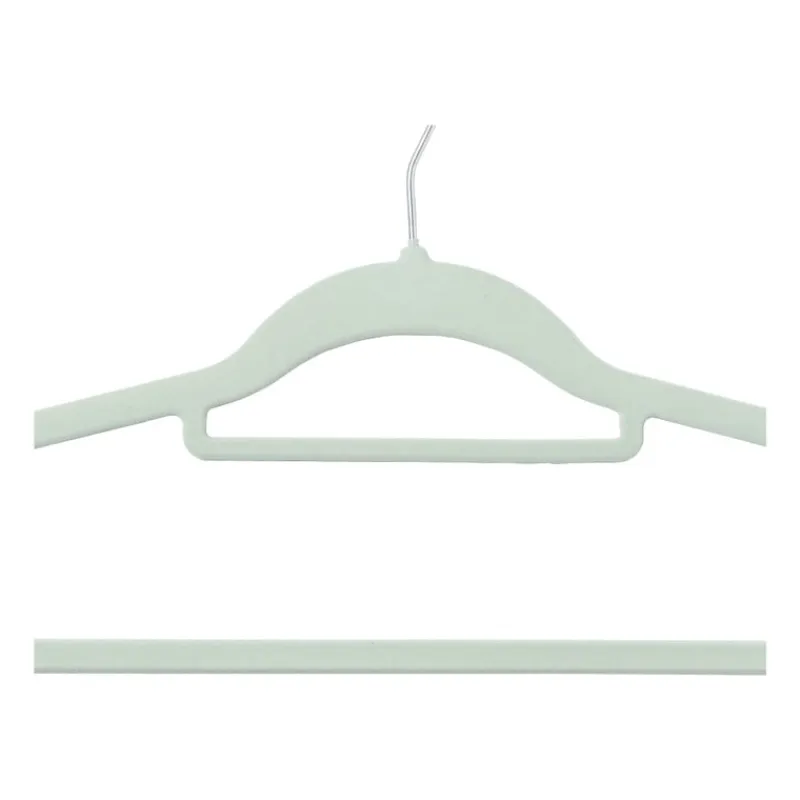 Xenos Kledinghangers-Kledinghanger vilt - groen - set van 5