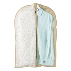 Xenos Kledingrekken-Kledinghoes leafs - bruin/beige - 90x60x15 cm
