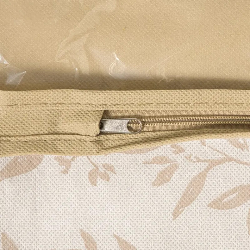 Xenos Kledingrekken-Kledinghoes leafs - bruin/beige - 90x60x15 cm