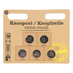 Xenos Batterijen-Knoopcel batterijen 3V set van 5