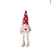 Xenos Kerstfiguren-Knuffel Gnome met led - diverse varianten - 43x12x10 cm