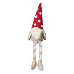 Xenos Kerstfiguren-Knuffel Gnome met led - diverse varianten - 43x12x10 cm