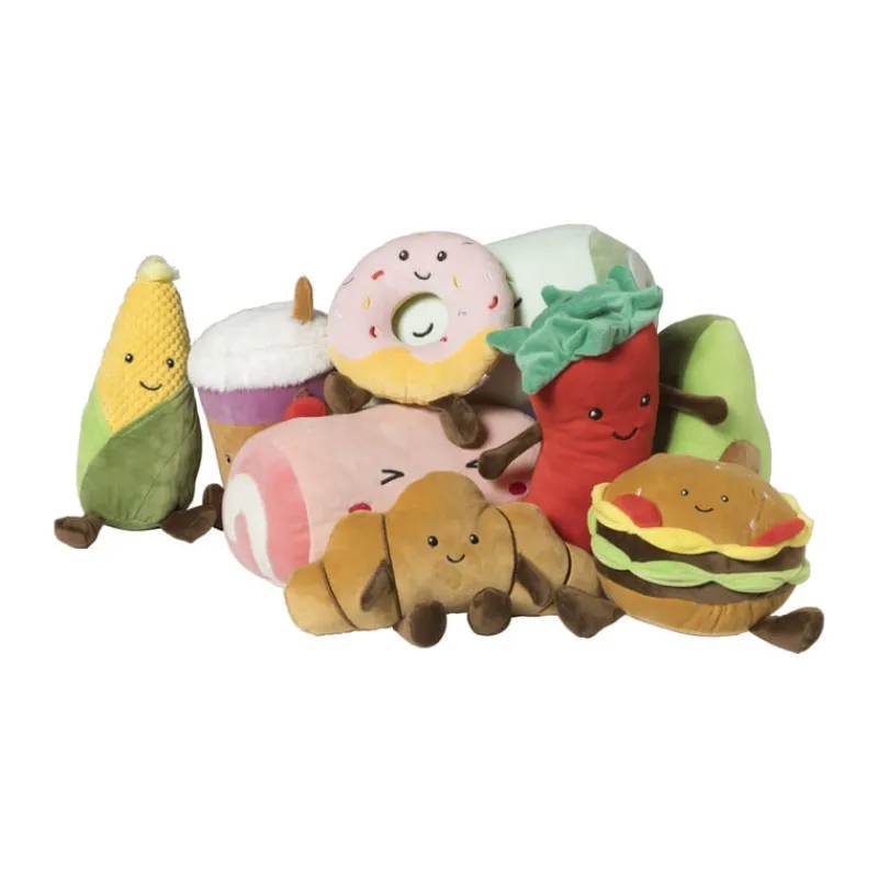 Xenos Knuffels-Knuffel mais - geel - 22.5x11.5 cm