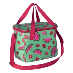 Xenos Koeltassen-Koeltas watermeloen - groen/roze - 26x21x16 cm