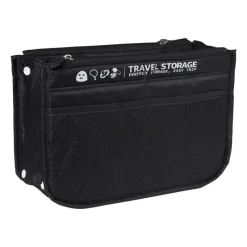 Xenos Koffer Organizers-Koffer/tas organizer - zwart - 26x9x17 cm