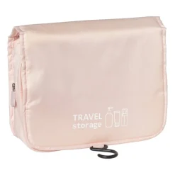 Xenos Koffer Organizers-Koffer/tas organizer met haak - roze - 24.5x18.5x8.5 cm
