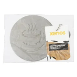 Xenos Koffie Accessoires|Kerstcadeaus-Koffie sjabloon - set van 4 - 8x10.5 cm