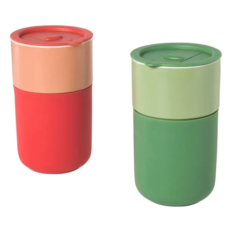 Xenos Drinkflessen-Koffiebeker to go - groen - 360 ml