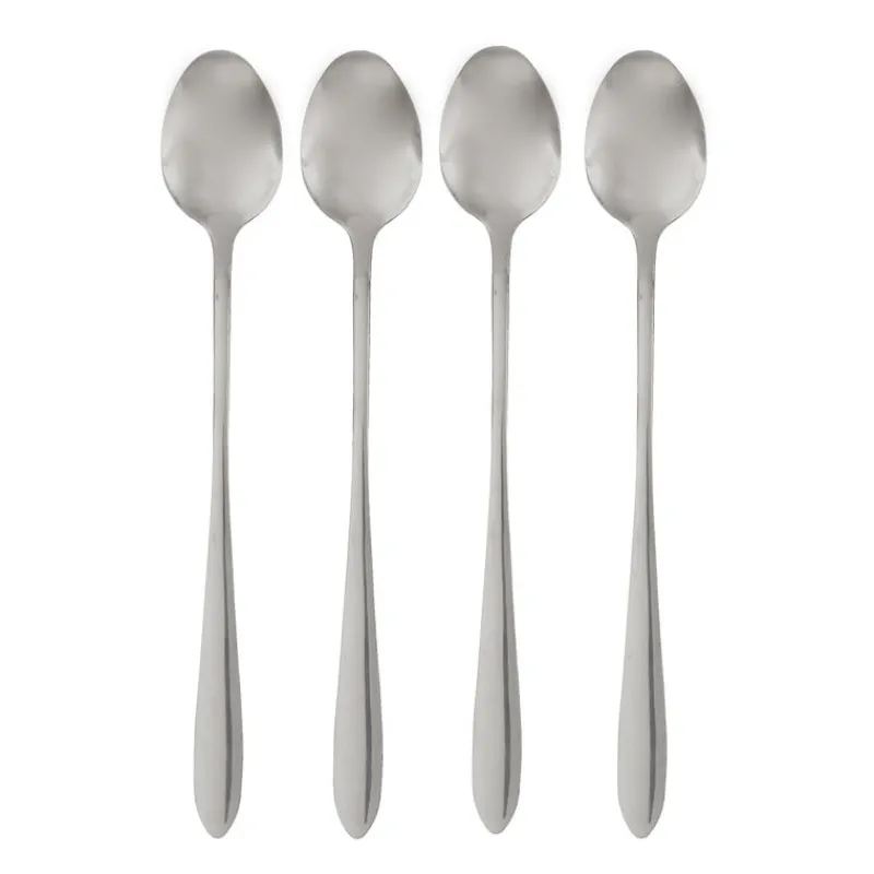 Xenos Lepels-Koffielepels - lang - set van 4