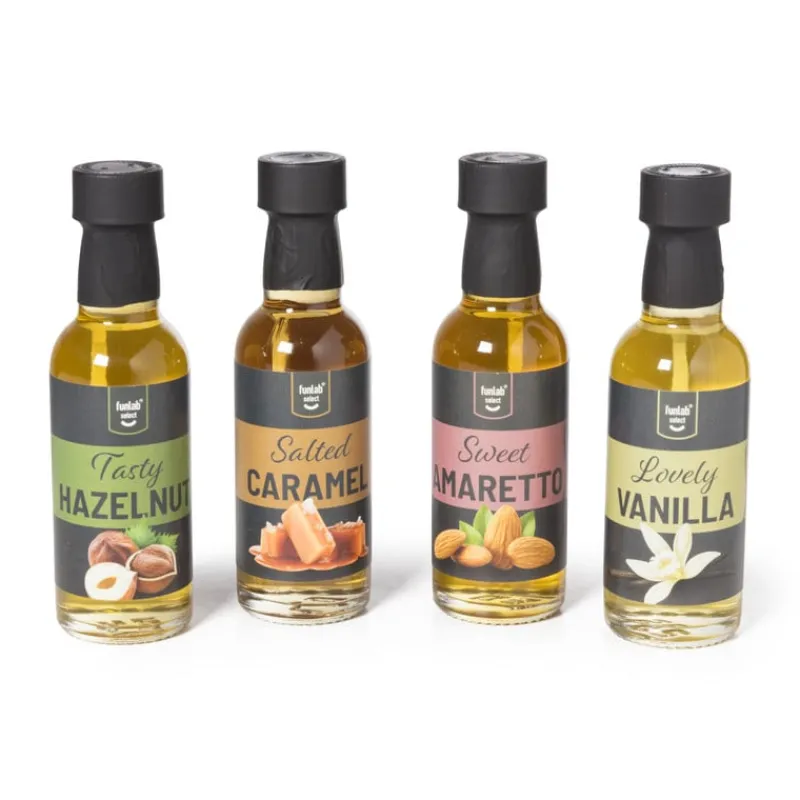 Xenos Koffie|Koffie Accessoires-Koffiesiropen set - 4x45 ml