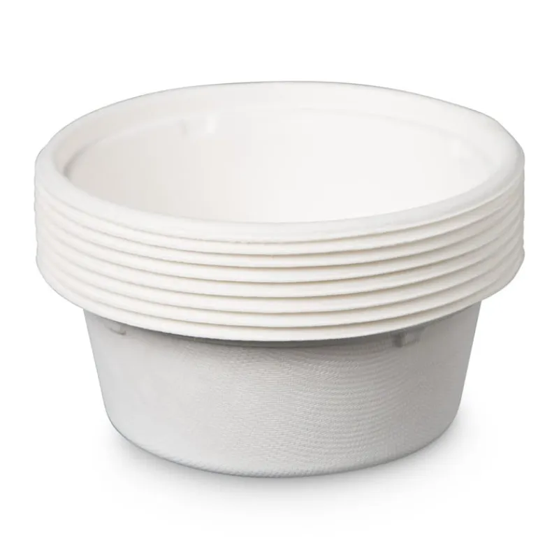 Xenos Wegwerpservies|Kommen-Kom bagasse - ø13.5 cm - 350 ml