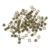 Xenos Knutselspullen-Kralen met letters - goud - set van 100