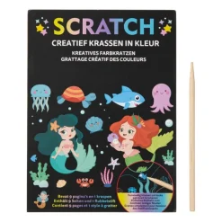 Xenos Kleurboeken-Krasboek zeemeermin - 13x18 cm