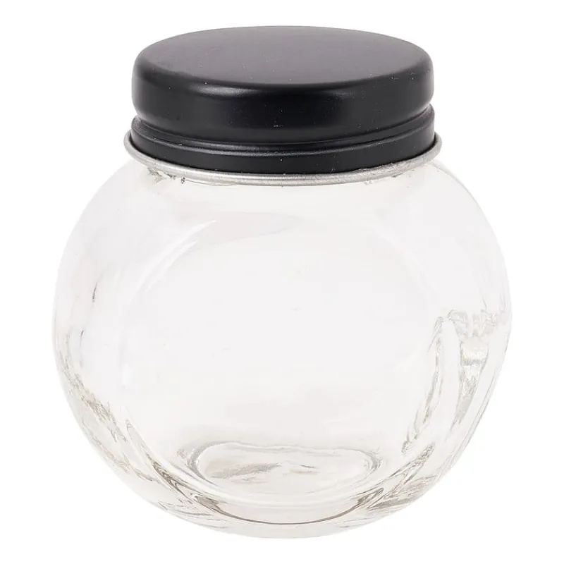 Xenos Voorraadpotten-Kruidenpot mini - zwart - 50 ml