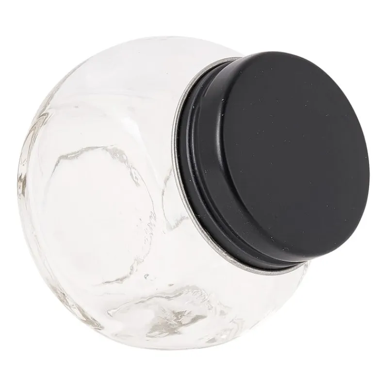 Xenos Voorraadpotten-Kruidenpot mini - zwart - 50 ml